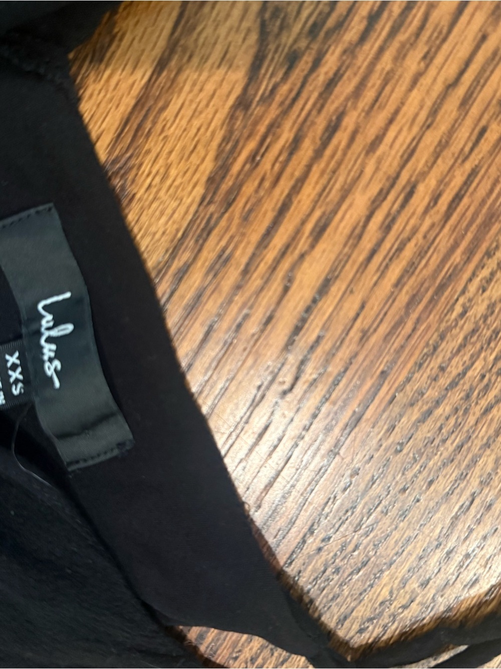 Lulu's Black Ruffle-Hem Slip Mini Dress - Picture 2 of 2